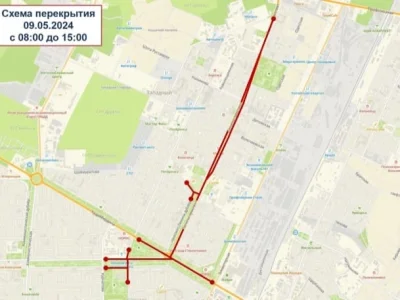 Опубликован график перекрытия дорог и движения транспорта 9 мая в Стерлитамаке